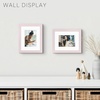 image:imageGolden State Art 16x24 Blue Picture Frame Mat for 12x18 Real Glass  Wall Mount Display Horizontally or Vertically Photo Art Poster or Print Display Blue Frame FinishPink