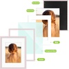 image:imageGolden State Art 16x24 Blue Picture Frame Mat for 12x18 Real Glass  Wall Mount Display Horizontally or Vertically Photo Art Poster or Print Display Blue Frame FinishPink