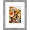 image:imageGolden State Art 16x24 Blue Picture Frame Mat for 12x18 Real Glass  Wall Mount Display Horizontally or Vertically Photo Art Poster or Print Display Blue Frame FinishGray