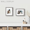 image:imageGolden State Art 16x24 Blue Picture Frame Mat for 12x18 Real Glass  Wall Mount Display Horizontally or Vertically Photo Art Poster or Print Display Blue Frame FinishGray