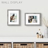 image:imageGolden State Art 16x24 Blue Picture Frame Mat for 12x18 Real Glass  Wall Mount Display Horizontally or Vertically Photo Art Poster or Print Display Blue Frame FinishGray