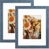 image:imageGolden State Art 16x24 Blue Picture Frame Mat for 12x18 Real Glass  Wall Mount Display Horizontally or Vertically Photo Art Poster or Print Display Blue Frame FinishBlue
