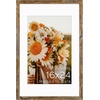 image:imageGolden State Art 16x24 Blue Picture Frame Mat for 12x18 Real Glass  Wall Mount Display Horizontally or Vertically Photo Art Poster or Print Display Blue Frame FinishLight Brown
