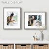 image:imageGolden State Art 16x24 Blue Picture Frame Mat for 12x18 Real Glass  Wall Mount Display Horizontally or Vertically Photo Art Poster or Print Display Blue Frame FinishGray