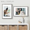 image:imageGolden State Art 16x24 Blue Picture Frame Mat for 12x18 Real Glass  Wall Mount Display Horizontally or Vertically Photo Art Poster or Print Display Blue Frame FinishGray