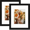 image:imageGolden State Art 16x24 Blue Picture Frame Mat for 12x18 Real Glass  Wall Mount Display Horizontally or Vertically Photo Art Poster or Print Display Blue Frame FinishBlack