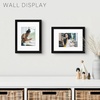 image:imageGolden State Art 16x24 Blue Picture Frame Mat for 12x18 Real Glass  Wall Mount Display Horizontally or Vertically Photo Art Poster or Print Display Blue Frame FinishBlack