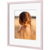 image:imageGolden State Art 16x24 Blue Picture Frame Mat for 12x18 Real Glass  Wall Mount Display Horizontally or Vertically Photo Art Poster or Print Display Blue Frame FinishPink