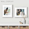 image:imageGolden State Art 16x24 Blue Picture Frame Mat for 12x18 Real Glass  Wall Mount Display Horizontally or Vertically Photo Art Poster or Print Display Blue Frame FinishSilver