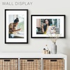 image:imageGolden State Art 16x24 Blue Picture Frame Mat for 12x18 Real Glass  Wall Mount Display Horizontally or Vertically Photo Art Poster or Print Display Blue Frame FinishBlack