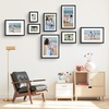 image:imageGolden State Art 16x24 Blue Picture Frame Mat for 12x18 Real Glass  Wall Mount Display Horizontally or Vertically Photo Art Poster or Print Display Blue Frame FinishBlack