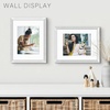 image:imageGolden State Art 16x24 Blue Picture Frame Mat for 12x18 Real Glass  Wall Mount Display Horizontally or Vertically Photo Art Poster or Print Display Blue Frame FinishSilver