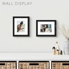 image:imageGolden State Art 16x24 Blue Picture Frame Mat for 12x18 Real Glass  Wall Mount Display Horizontally or Vertically Photo Art Poster or Print Display Blue Frame FinishBlack