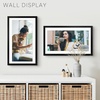 image:imageGolden State Art 16x24 Blue Picture Frame Mat for 12x18 Real Glass  Wall Mount Display Horizontally or Vertically Photo Art Poster or Print Display Blue Frame FinishBlack