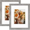 image:imageGolden State Art 16x24 Blue Picture Frame Mat for 12x18 Real Glass  Wall Mount Display Horizontally or Vertically Photo Art Poster or Print Display Blue Frame FinishGray