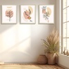 image:imageGolden State Art 3 Pack 8x10 Dark Gray Picture Frame Wall Mount  Farmhouse Rustic Photo Frame with HD Plastic Cover for Wall HangingDark Gray  Light Gray  Beige