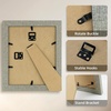 image:imageGolden State Art 3 Pack 8x10 Dark Gray Picture Frame Wall Mount  Farmhouse Rustic Photo Frame with HD Plastic Cover for Wall HangingDark Gray  Light Gray  Beige