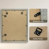 image:imageGolden State Art 3 Pack 8x10 Dark Gray Picture Frame Wall Mount  Farmhouse Rustic Photo Frame with HD Plastic Cover for Wall HangingDark Gray