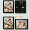 image:imageGolden State Art 4x6 Picture Frames Set of 8 White  Family Frames Set with Plexiglass for Wall or Tabletop Horizontal or Vertical DisplaysBlack