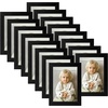 image:imageGolden State Art 4x6 Picture Frames Set of 8 White  Family Frames Set with Plexiglass for Wall or Tabletop Horizontal or Vertical DisplaysBlack