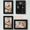 image:imageGolden State Art 4x6 Picture Frames Set of 8 White  Family Frames Set with Plexiglass for Wall or Tabletop Horizontal or Vertical DisplaysBlack