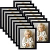 image:imageGolden State Art 4x6 Picture Frames Set of 8 White  Family Frames Set with Plexiglass for Wall or Tabletop Horizontal or Vertical DisplaysBlack