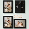 image:imageGolden State Art 4x6 Picture Frames Set of 8 White  Family Frames Set with Plexiglass for Wall or Tabletop Horizontal or Vertical DisplaysBlack
