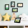 image:imageGolden State Art 4x6 Picture Frames Set of 8 White  Family Frames Set with Plexiglass for Wall or Tabletop Horizontal or Vertical DisplaysBlack