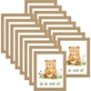 image:imageGolden State Art 4x6 Picture Frames Set of 8 White  Family Frames Set with Plexiglass for Wall or Tabletop Horizontal or Vertical DisplaysBrown
