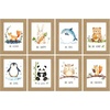 image:imageGolden State Art 4x6 Picture Frames Set of 8 White  Family Frames Set with Plexiglass for Wall or Tabletop Horizontal or Vertical DisplaysBrown