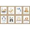 image:imageGolden State Art 4x6 Picture Frames Set of 8 White  Family Frames Set with Plexiglass for Wall or Tabletop Horizontal or Vertical DisplaysBrown