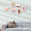 image:imageGolden State Art 4x6 Picture Frames Set of 8 White  Family Frames Set with Plexiglass for Wall or Tabletop Horizontal or Vertical DisplaysPink