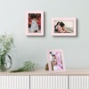image:imageGolden State Art 4x6 Picture Frames Set of 8 White  Family Frames Set with Plexiglass for Wall or Tabletop Horizontal or Vertical DisplaysPink