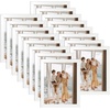 image:imageGolden State Art 4x6 Picture Frames Set of 8 White  Family Frames Set with Plexiglass for Wall or Tabletop Horizontal or Vertical DisplaysWhite