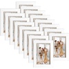 image:imageGolden State Art 4x6 Picture Frames Set of 8 White  Family Frames Set with Plexiglass for Wall or Tabletop Horizontal or Vertical DisplaysWhite