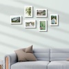image:imageGolden State Art 4x6 Picture Frames Set of 8 White  Family Frames Set with Plexiglass for Wall or Tabletop Horizontal or Vertical DisplaysWhite