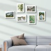 image:imageGolden State Art 4x6 Picture Frames Set of 8 White  Family Frames Set with Plexiglass for Wall or Tabletop Horizontal or Vertical DisplaysWhite