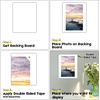 image:imageGolden State Art 5x7 Backing Boards 25 Pack Bright White Backer Boards  4Ply Thickness Cardboard Backing for Picture Frames Art Prints Carfts Photos8x10