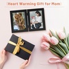 image:imageGolden State Art 5x7 Double Frame Distressed White 1 Pack  High Definition Glass 2 Hinged Photo Frame for Desktop Decorative Folding Family Frames CollageBlack