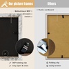 image:imageGolden State Art 5x7 Double Frame Distressed White 1 Pack  High Definition Glass 2 Hinged Photo Frame for Desktop Decorative Folding Family Frames CollageWeathered White