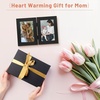 image:imageGolden State Art 5x7 Double Frame Distressed White 1 Pack  High Definition Glass 2 Hinged Photo Frame for Desktop Decorative Folding Family Frames CollageBlack