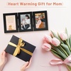 image:imageGolden State Art 5x7 Triple Picture Frame Light Grey Real Glass 1 Pack  Trifold Photo Frame Vertical Display for Desktop  Three Folding Picture CollageBlack