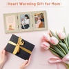 image:imageGolden State Art 5x7 Triple Picture Frame Light Grey Real Glass 1 Pack  Trifold Photo Frame Vertical Display for Desktop  Three Folding Picture CollageBeige