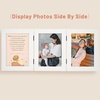 image:imageGolden State Art 5x7 Triple Picture Frame Light Grey Real Glass 1 Pack  Trifold Photo Frame Vertical Display for Desktop  Three Folding Picture CollageWhite