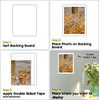 image:imageGolden State Art 5x7 White Backing Board 10 Pack Backer Boards for Prints  4Ply Thickness Uncut Matte Cardboard Ideal for Art Prints Carfts Photos Framing Back support85x11