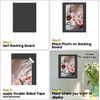 image:imageGolden State Art 6 x 8 White Uncut Mat Boards for Picture Frame 50 Pack  Matte Backing Boards for Art Prints Photos Crafts ArtworksBlack