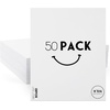 image:imageGolden State Art 6 x 8 White Uncut Mat Boards for Picture Frame 50 Pack  Matte Backing Boards for Art Prints Photos Crafts ArtworksWhite