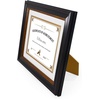 image:imageGolden State Art 8x10 Diploma Frame for 6x8 Picture WhiteGold Double Mat  Real Glass Black Gold amp Burgundy Color Photo Frame Fits 6x8 Document Certificate Picture Wall Mount or TabletopDouble Mat WhiteGold