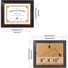 image:imageGolden State Art 8x10 Diploma Frame for 6x8 Picture WhiteGold Double Mat  Real Glass Black Gold amp Burgundy Color Photo Frame Fits 6x8 Document Certificate Picture Wall Mount or TabletopDouble Mat WhiteGold
