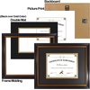 image:imageGolden State Art 8x10 Diploma Frame for 6x8 Picture WhiteGold Double Mat  Real Glass Black Gold amp Burgundy Color Photo Frame Fits 6x8 Document Certificate Picture Wall Mount or TabletopDouble Mat BlackGold